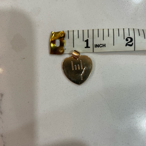 James Avery, 14k, “ I love you”, heart charm, original Avery logo - Picture 5 of 6